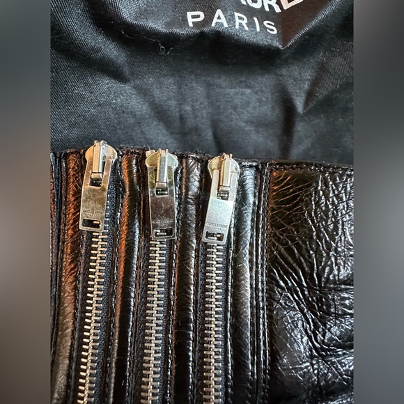 Yves Saint Laurent Black Ankle Boots, Size 37 - Picture 9 of 14